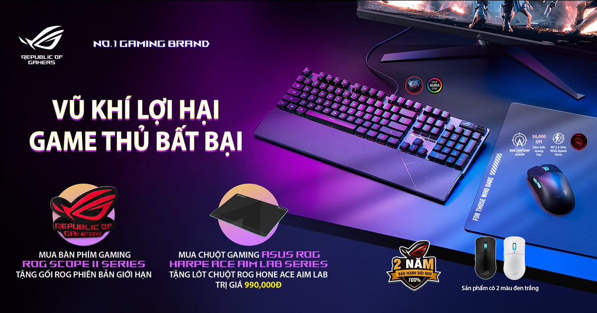 ASUS | VŨ KHÍ LỢI HẠI - GAME THỦ BẤT BẠI