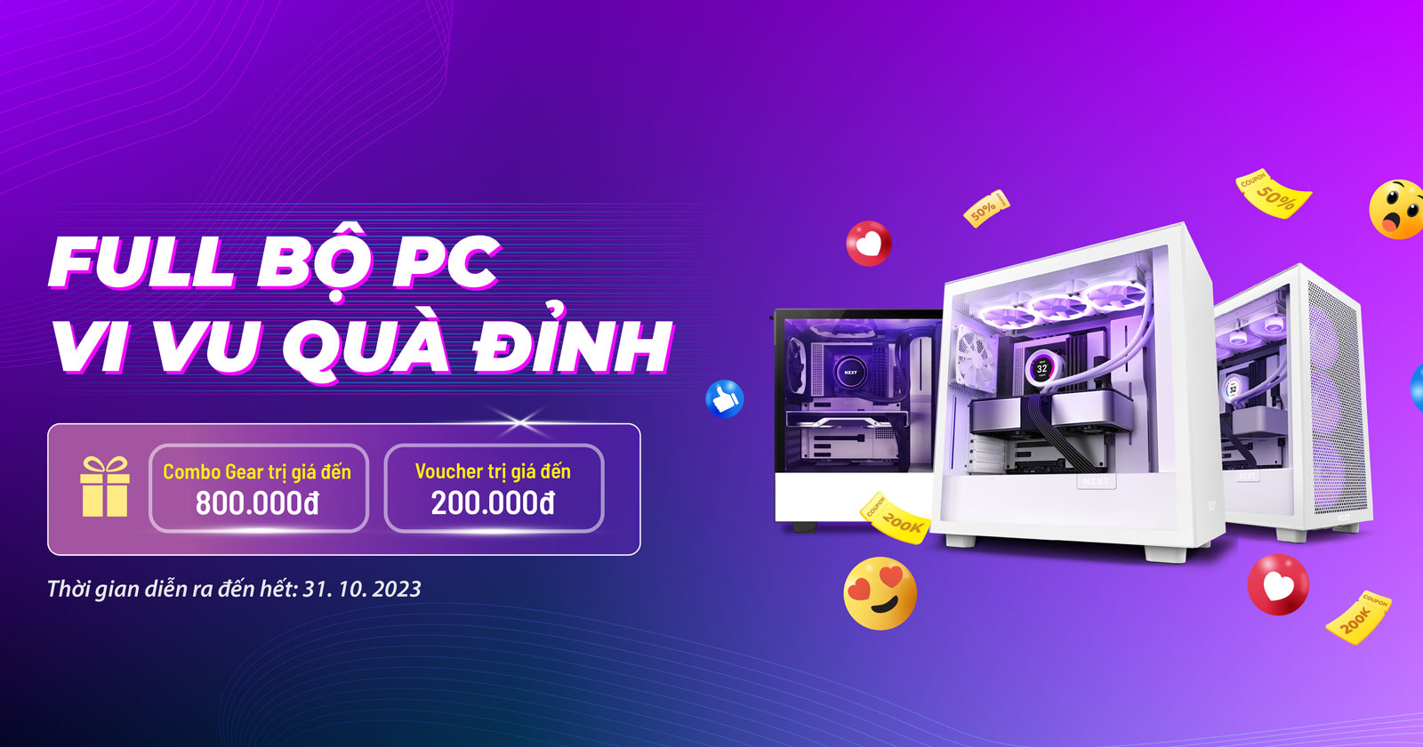 FULL BỘ PC - VI VU QUÀ ĐỈNH lên đến 1 triệu đồng