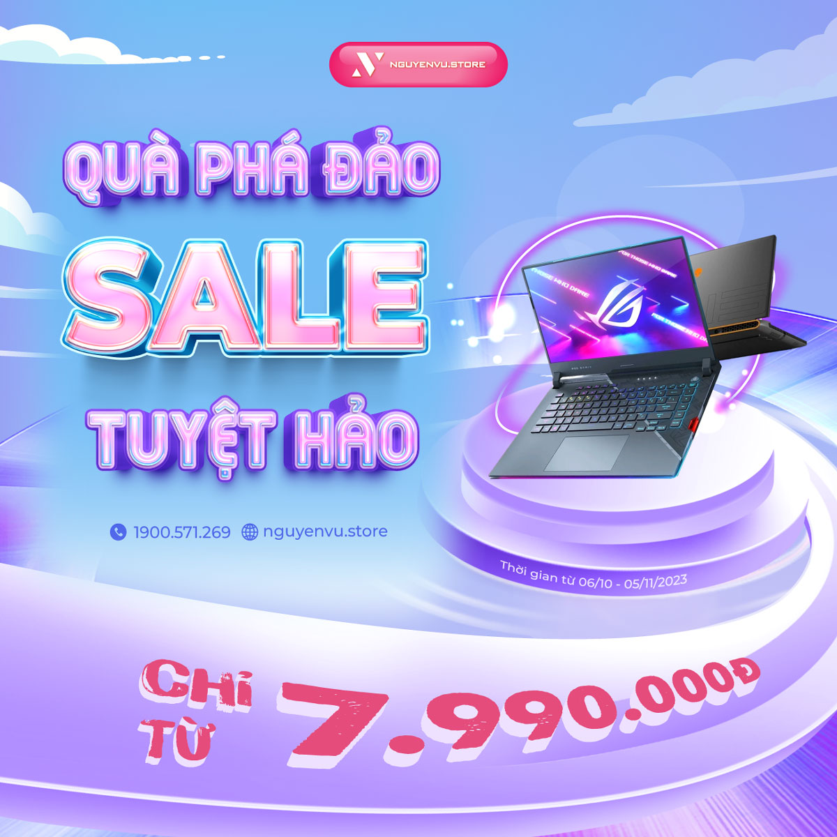 QUÀ PHÁ ĐẢO - SALE TUYỆT HẢO | Laptop chỉ từ 7.990.000đ