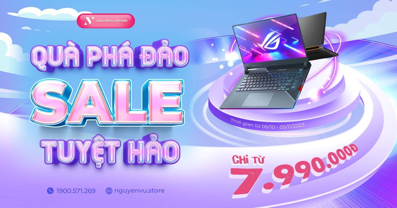 QUÀ PHÁ ĐẢO - SALE TUYỆT HẢO | Laptop chỉ từ 7.990.000đ