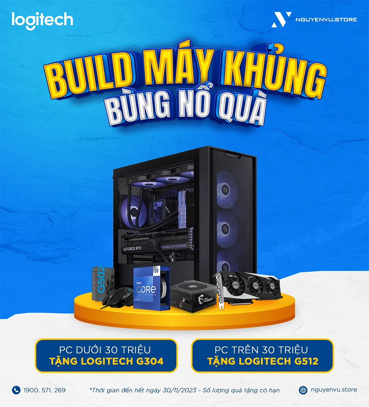 BUILD MÁY KHỦNG - BÙNG NỔ QUÀ LOGITECH