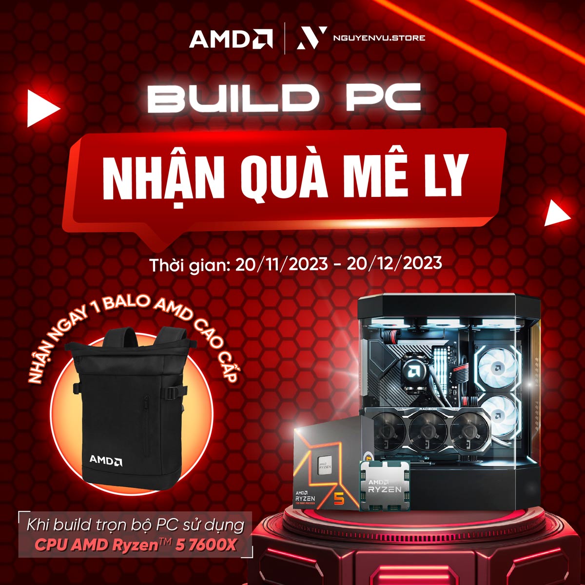 BUILD PC - NHẬN QUÀ MÊ LY CÙNG AMD