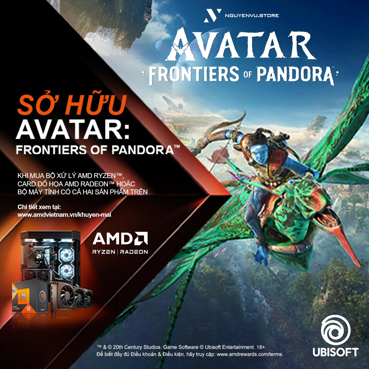 AMD tặng game AVATAR: FRONTIERS OF PANDORA