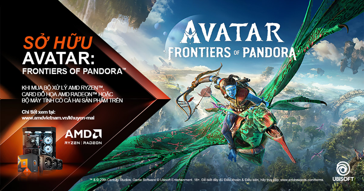 AMD tặng game AVATAR: FRONTIERS OF PANDORA