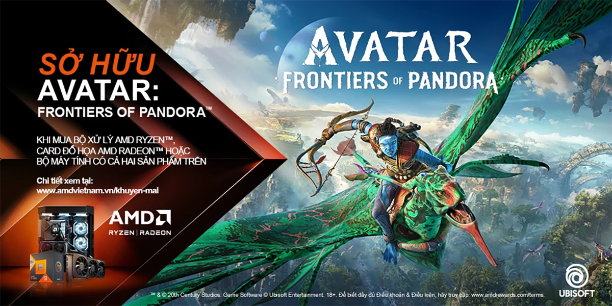 AMD tặng game AVATAR: FRONTIERS OF PANDORA