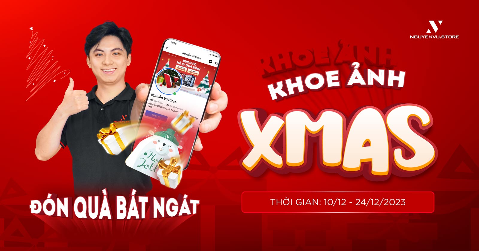 KHOE ẢNH XMAS - ĐÓN QUÀ BÁT NGÁT