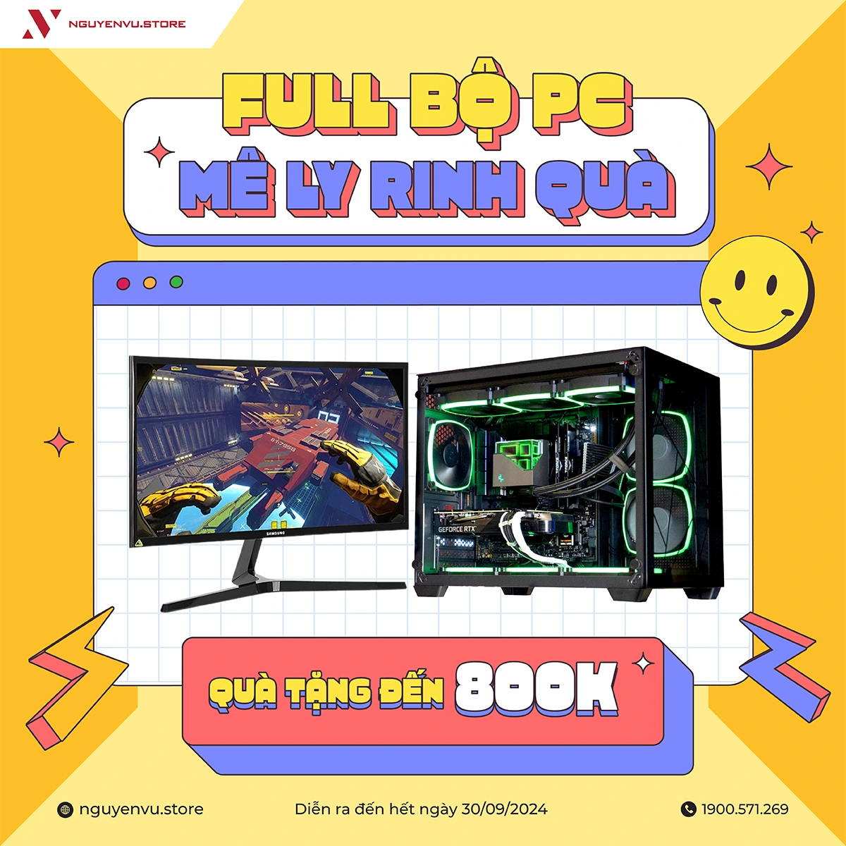 Full Bộ PC Mê Ly Rinh Quà lên đến 800K | Nguyễn Vũ Store