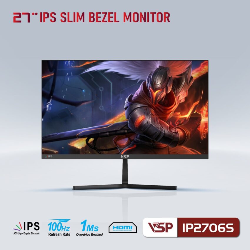 Màn hình VSP IP2706S 27 inch FullHD IPS 100Hz 1ms Đen