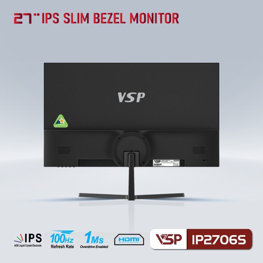 Màn hình VSP IP2706S 27 inch FullHD IPS 100Hz 1ms Đen