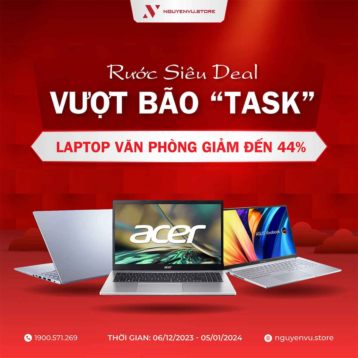 LAPTOP VĂN PHÒNG GIẢM ĐẾN 44% | Quà Tặng Đến 800K