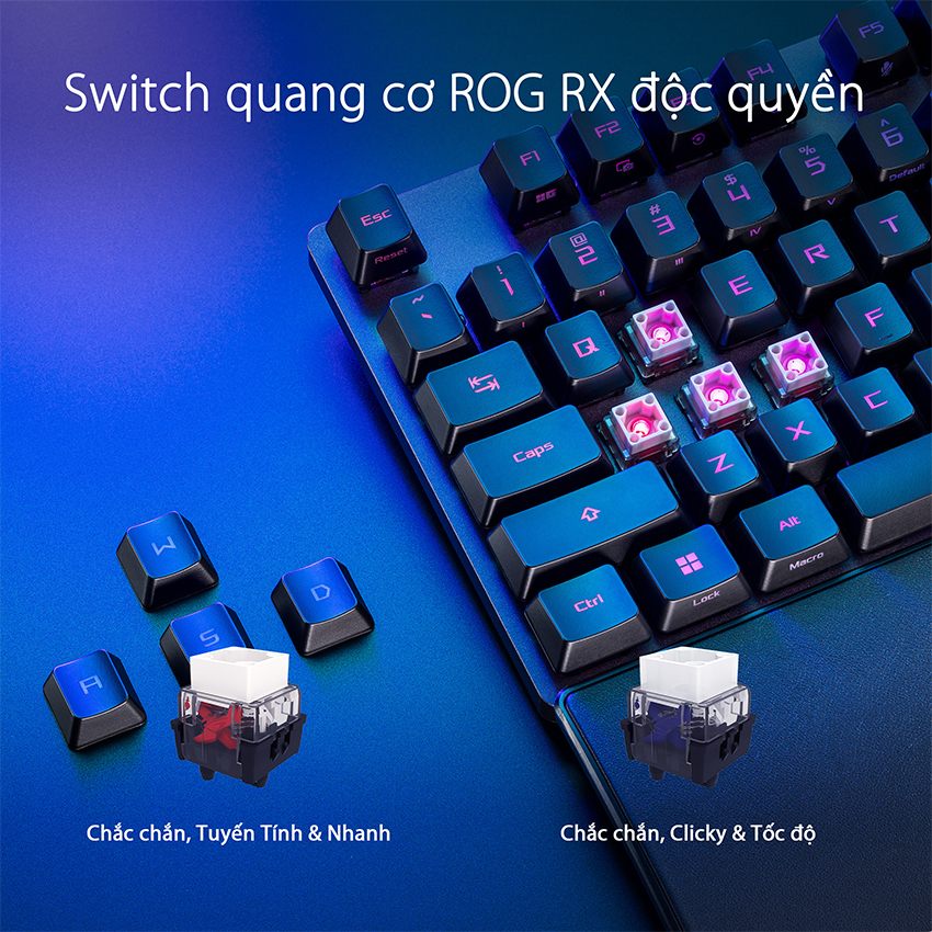 Bàn phím cơ Asus ROG Strix Scope II RX