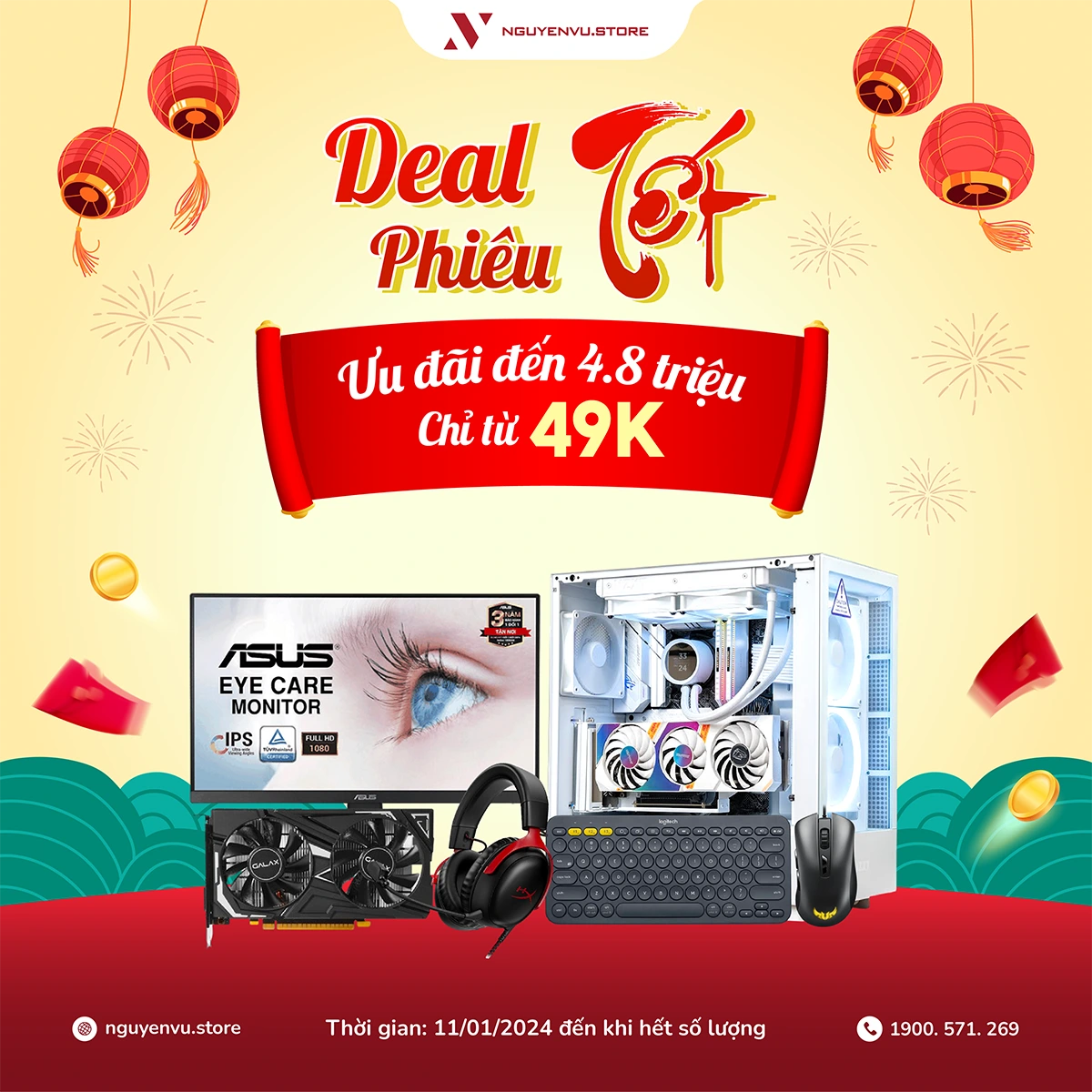 DEAL PHIÊU TẾT | ƯU ĐÃI ĐẾN 62%