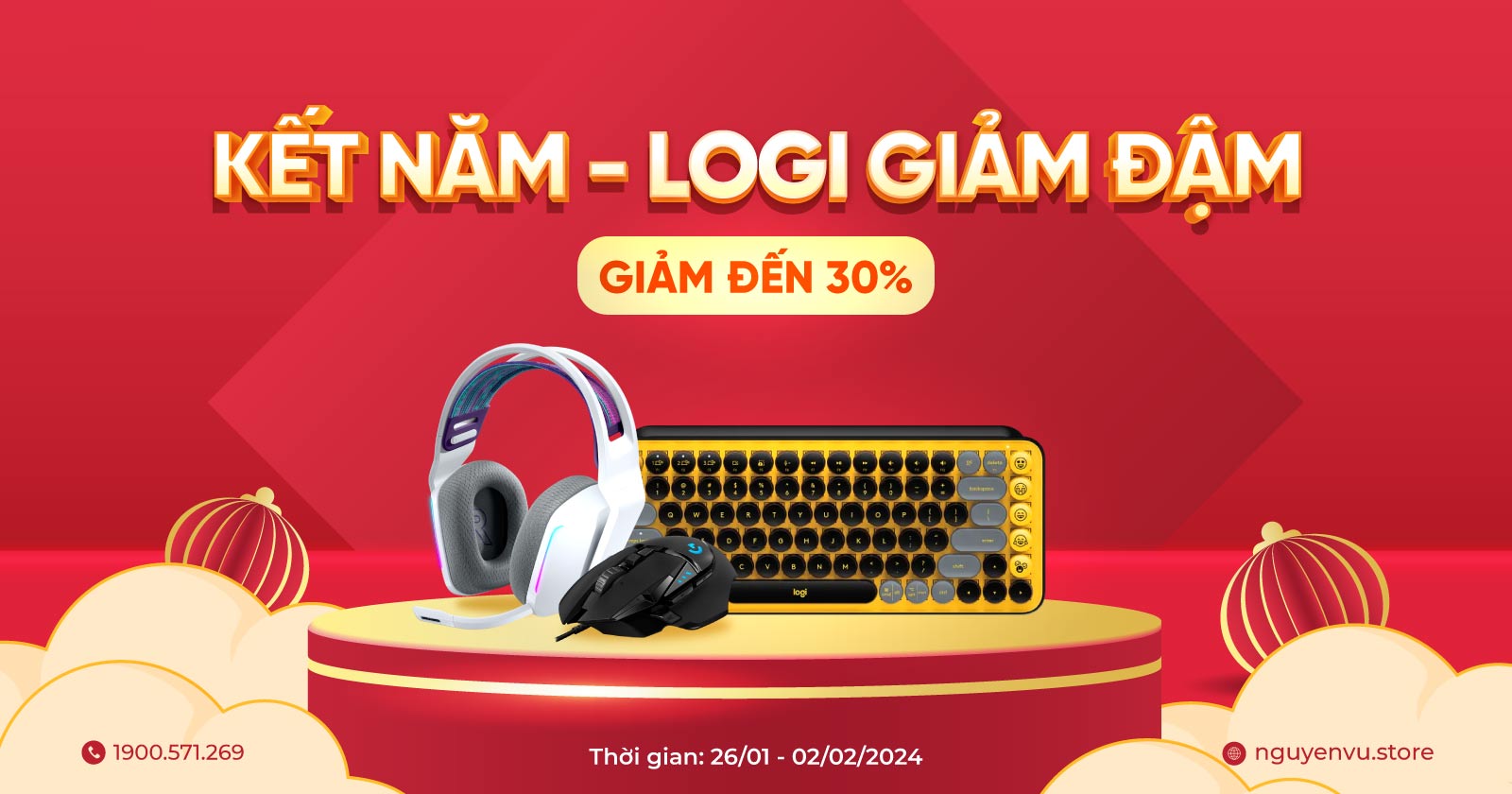 KẾT NĂM LOGITECH GIẢM ĐẬM ĐẾN 30% | Nguyễn Vũ Store