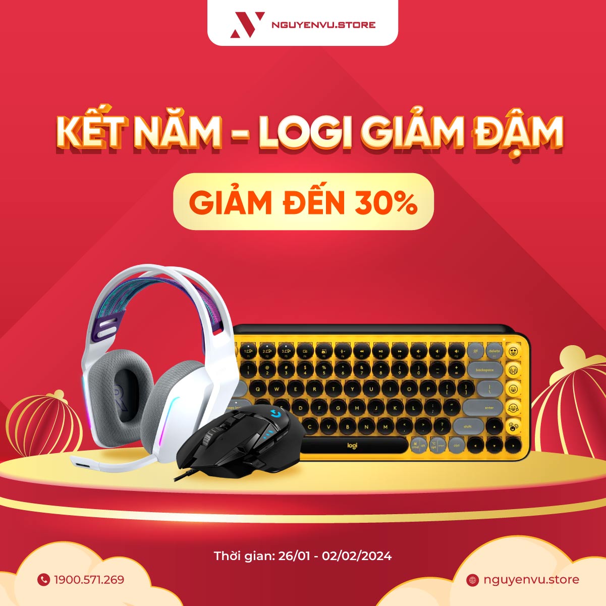 KẾT NĂM LOGITECH GIẢM ĐẬM ĐẾN 30% | Nguyễn Vũ Store