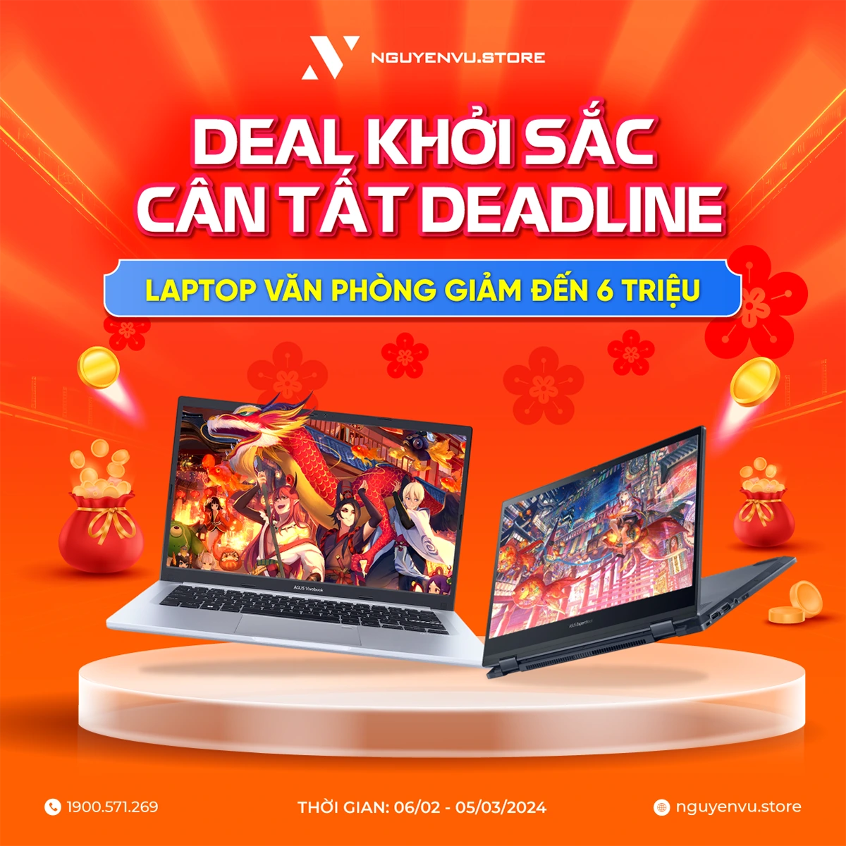 DEAL KHỞI SẮC | Laptop văn phòng giảm đến 6 triệu đồng