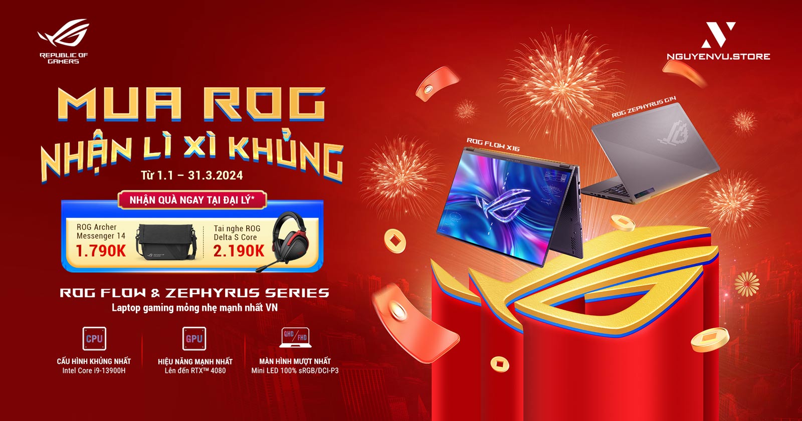 MUA ROG - NHẬN LÌ XÌ KHỦNG 2024