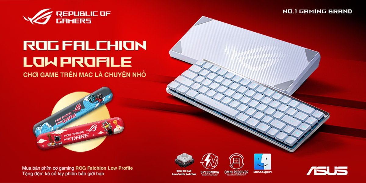 ROG FALCHION LOW PROFILE CHƠI GAME TRÊN MAC LÀ CHUYỆN NHỎ