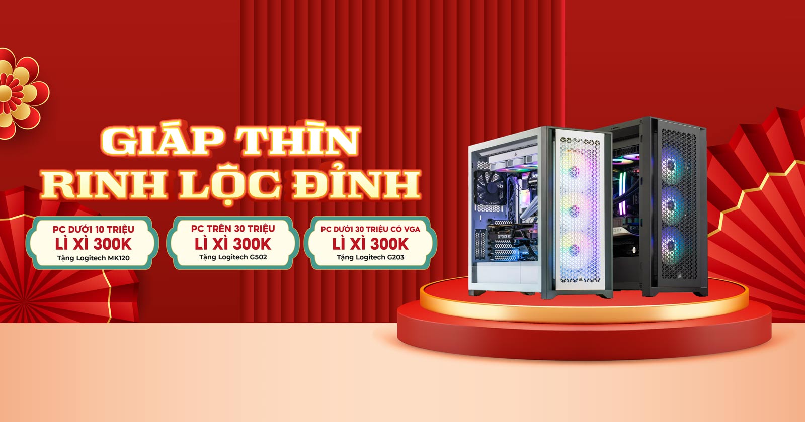 GIÁP THÌN RINH LỘC ĐỈNH | Build PC nhận quà tặng đến 1.890.000đ