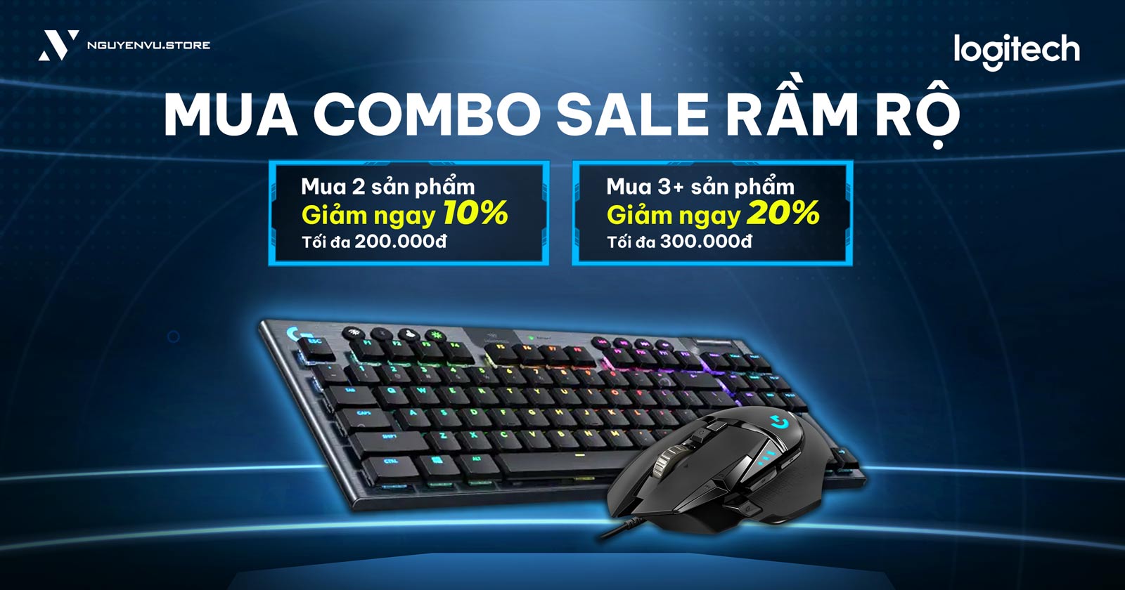 COMBO LOGITECH GIẢM THÊM ĐẾN 20%