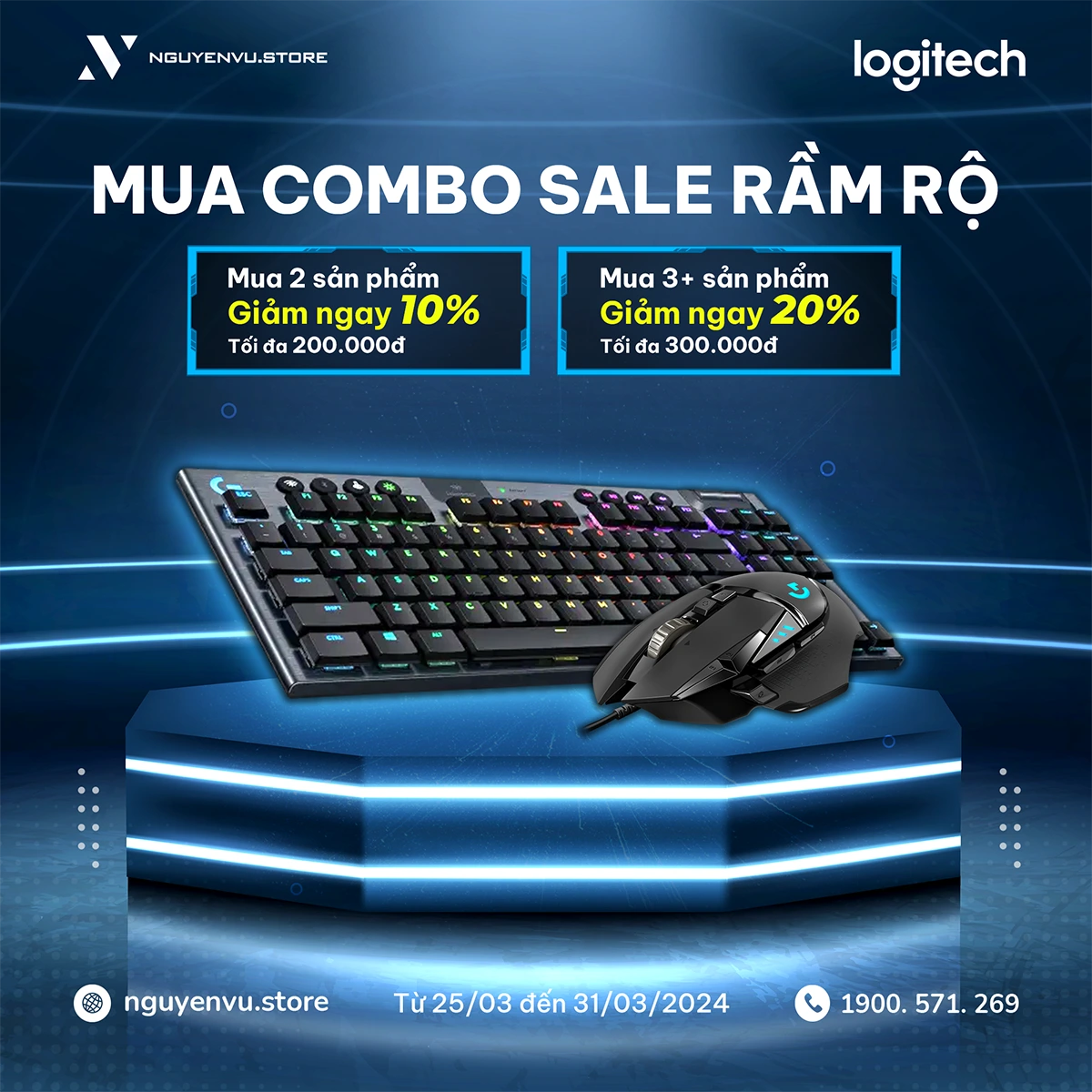 COMBO LOGITECH GIẢM THÊM ĐẾN 20%