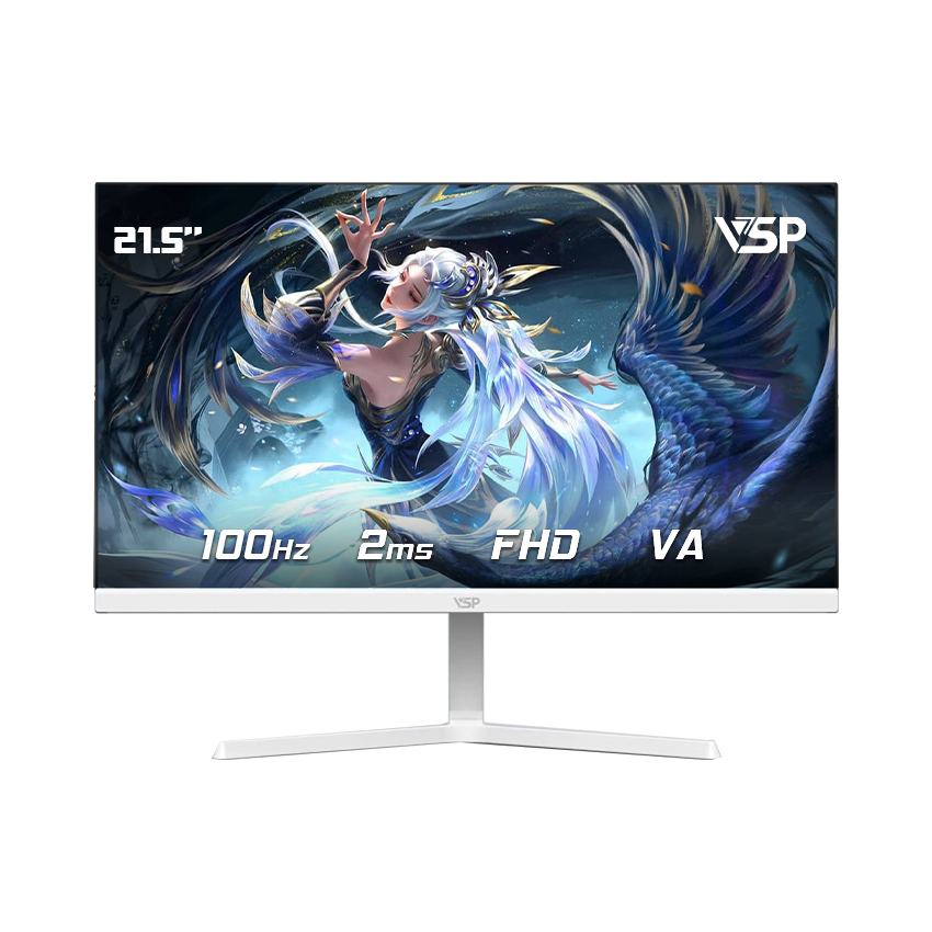 Màn hình VSP V2204HF100 21.5 inch FHD VA 100Hz 2ms (Trắng)