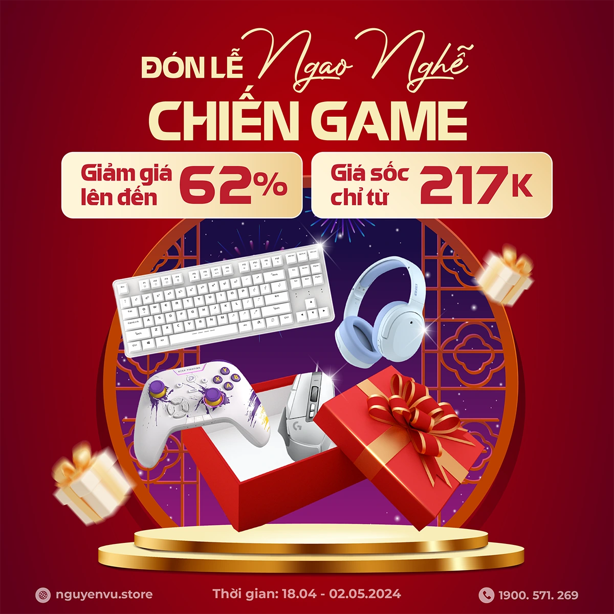 Ưu đãi Đại Lễ: Gaming Gear - Game Console giảm đến 62% | Nguyễn Vũ Store