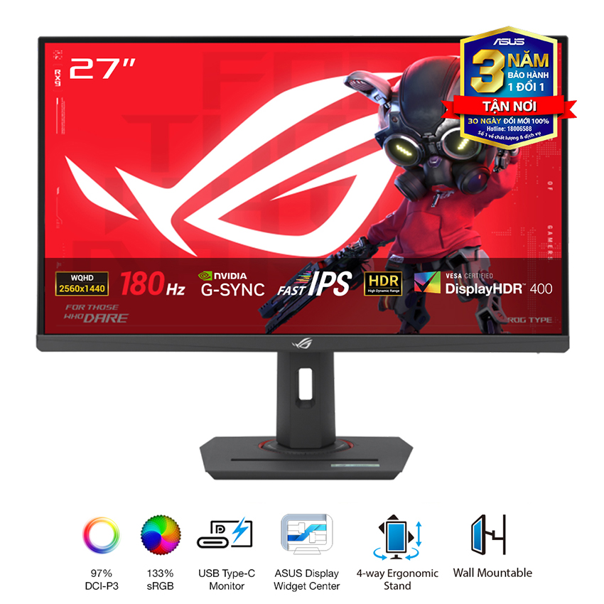 Màn Hình ASUS ROG Strix XG27ACS 27 inch IPS 2K 180Hz 1ms