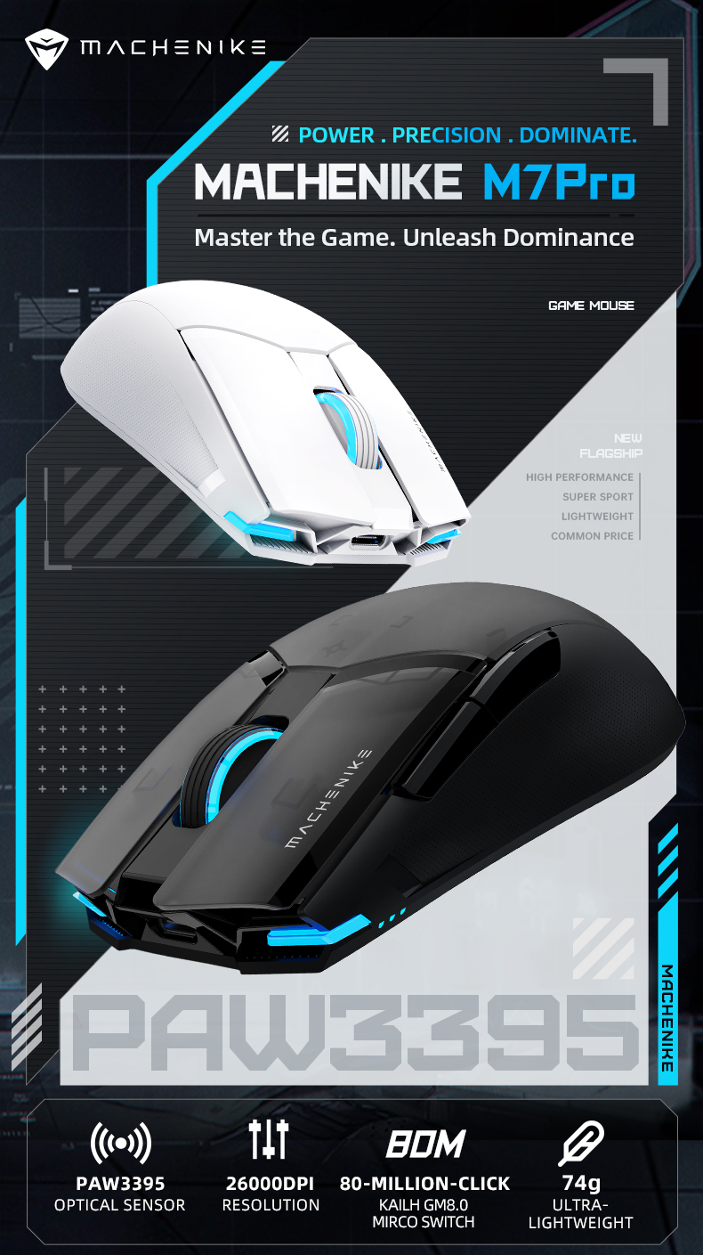 Chuột Gaming Machenike M7 Pro Dual-Mode
