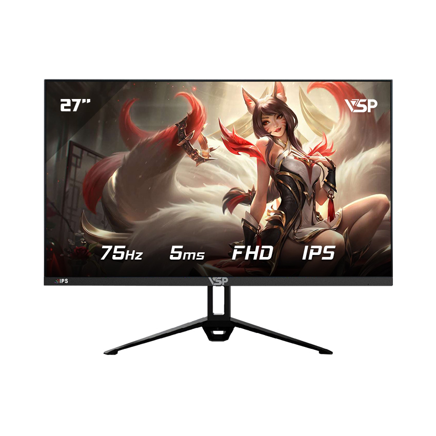 Màn hình VSP V2704S 27 inch FullHD IPS 75Hz 5ms Đen