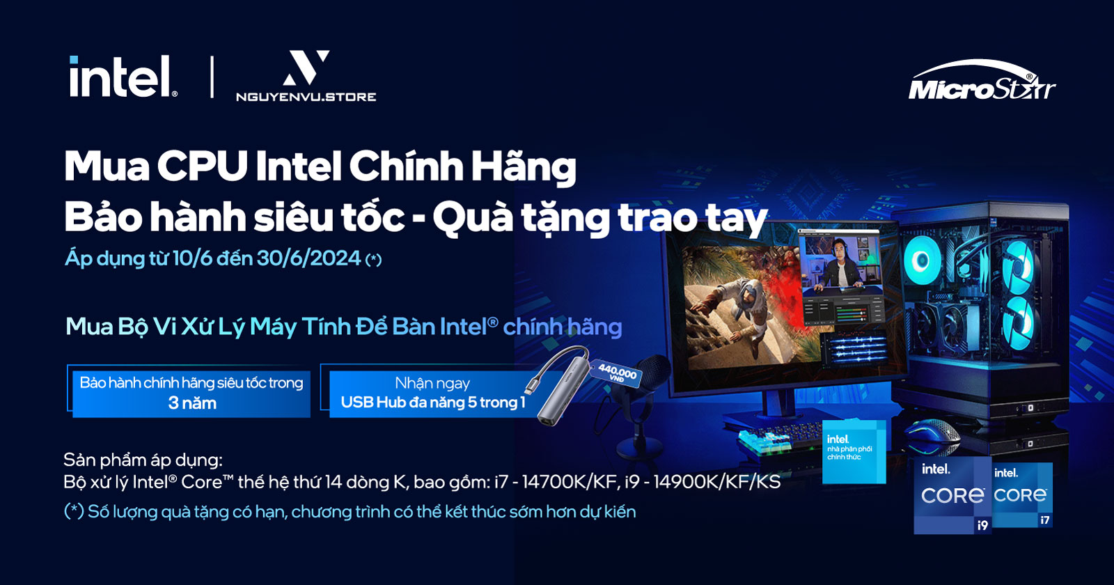 Mua Intel Chính Hãng - Nhận Quà Ngập Tràn | Nguyễn Vũ Store