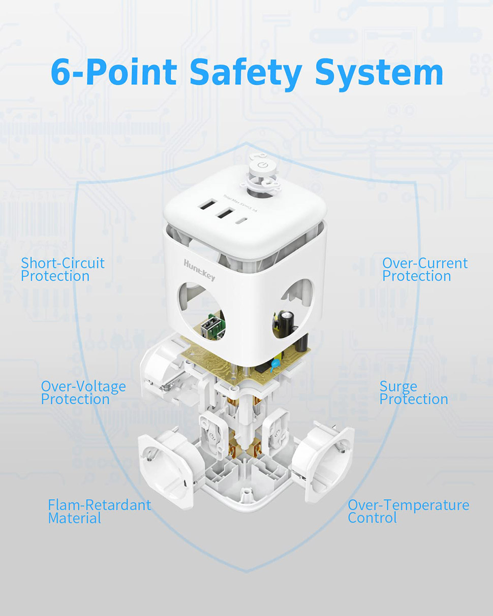 Ổ cắm điện thông minh Huntkey SGC 307