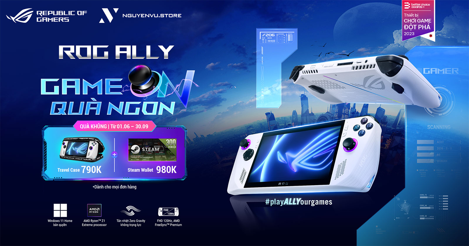 ROG ALLY - GAME ON QUÀ NGON | Nguyễn Vũ Store