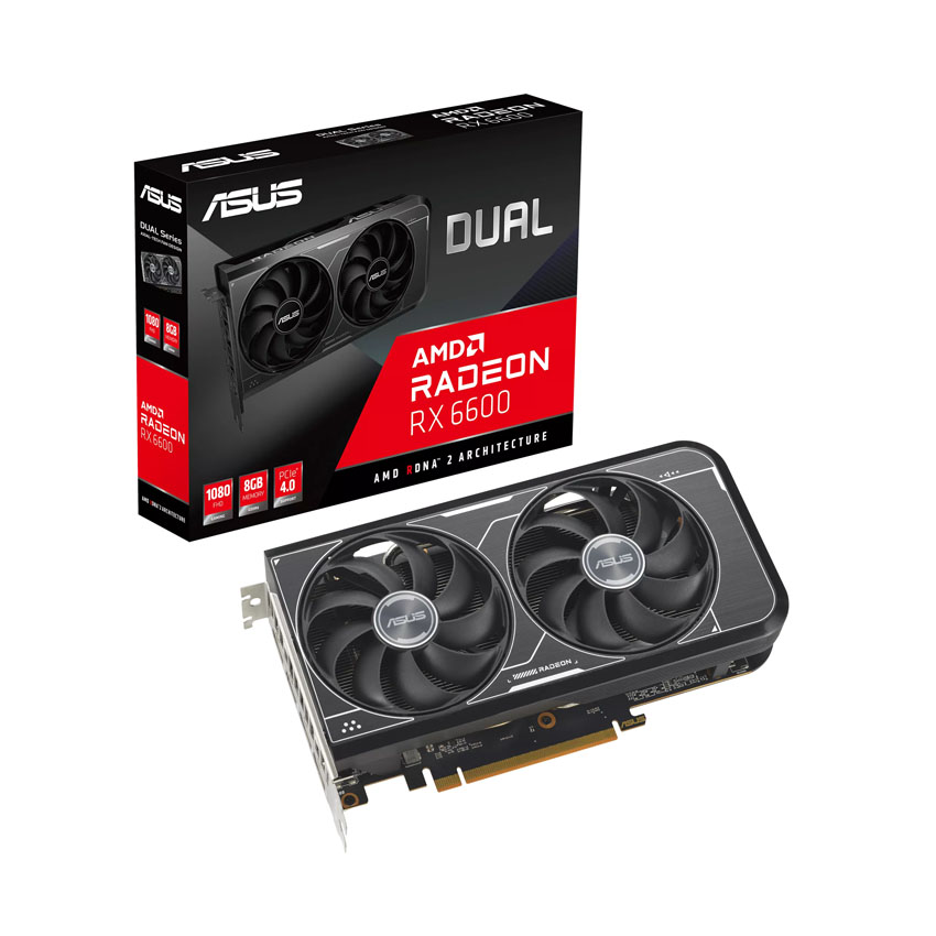 Card màn hình ASUS Dual Radeon RX 6600 V3 8GB GDDR6