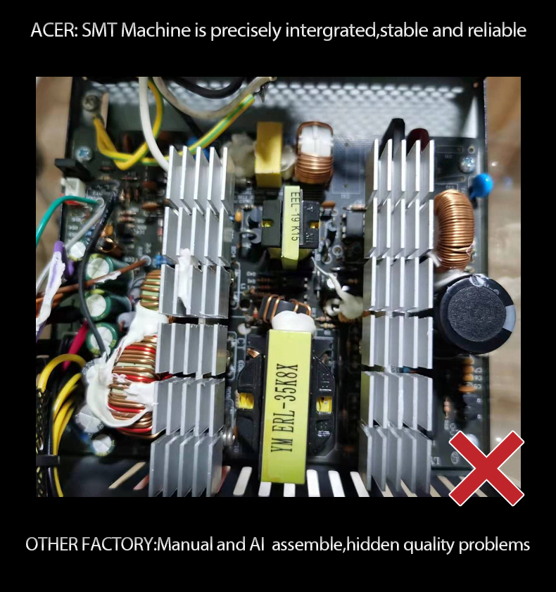 Nguồn Máy Tính Acer AC1000 1000W- 80 Plus Gold | Chính Hãng