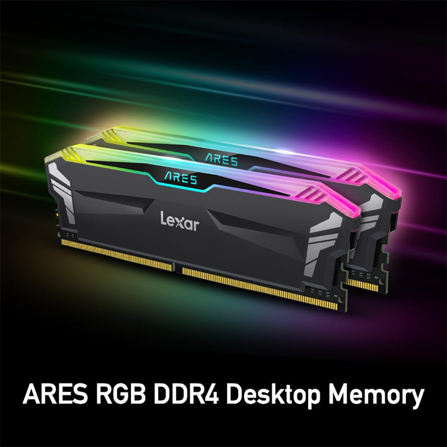 Bộ Nhớ Lexar ARES RGB 16GB DDR4 Bus 3600 MHz Cas 18