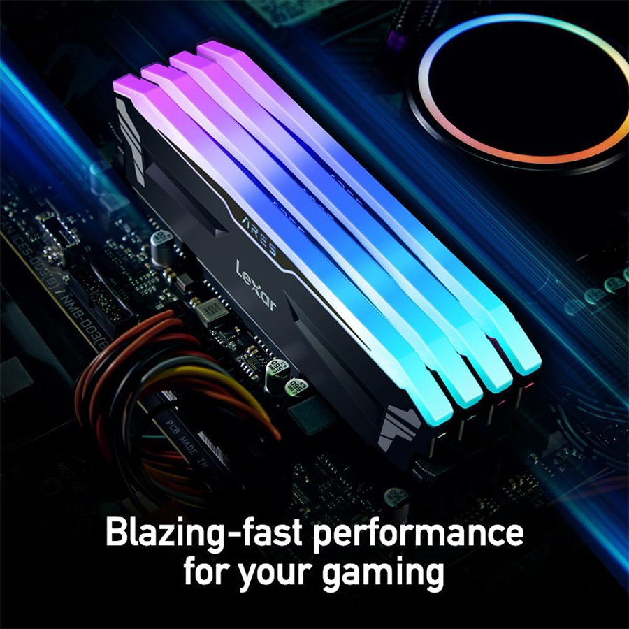 Bộ Nhớ Lexar ARES RGB 16GB DDR4 Bus 3600 MHz Cas 18