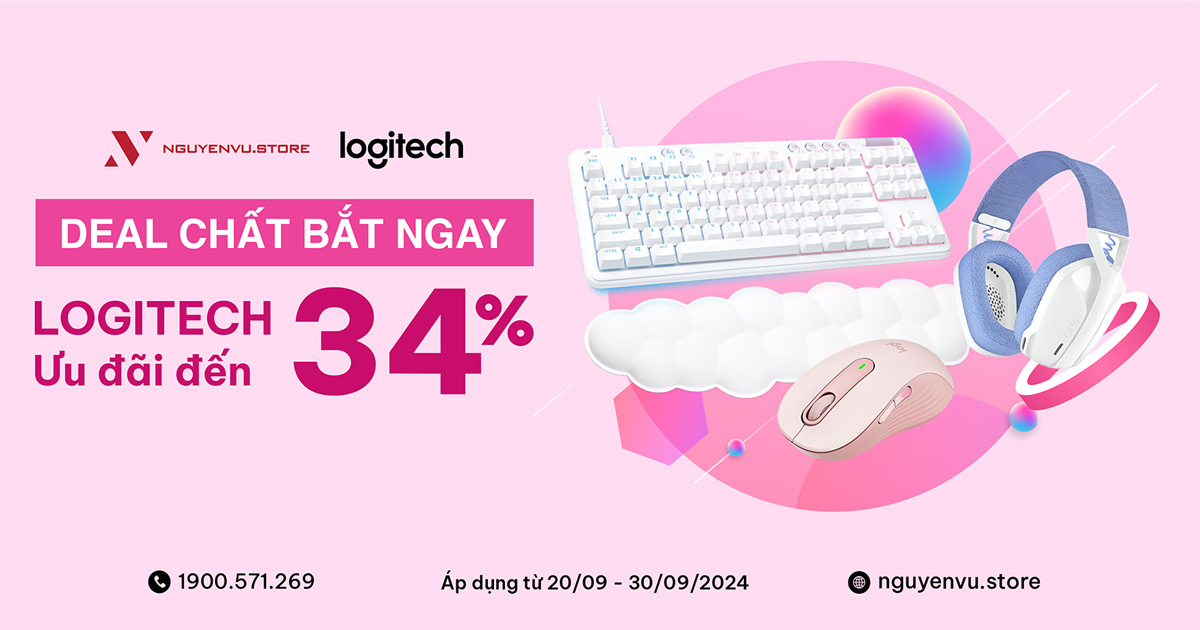 Deal Chất Bắt Ngay | Logitech ưu đãi đến 34%