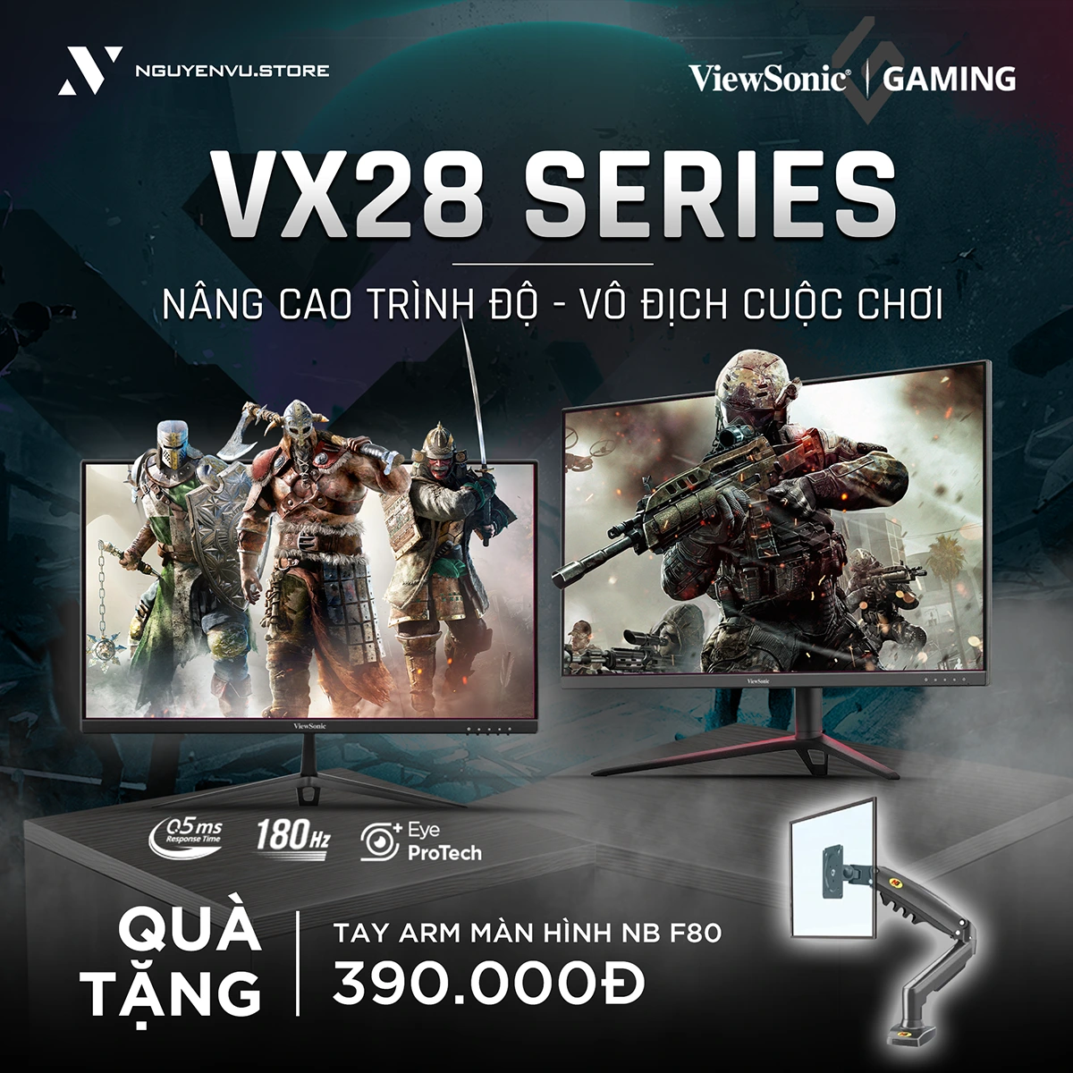 ViewSonic VX28 series - Nâng cao trình độ, vô địch cuộc chơi