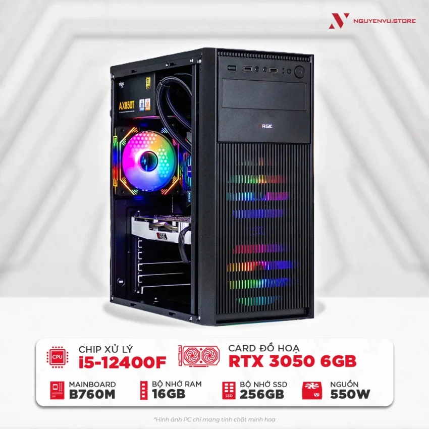 Máy tính PC NV-ECOM i5-12400F RTX 3050 6GB