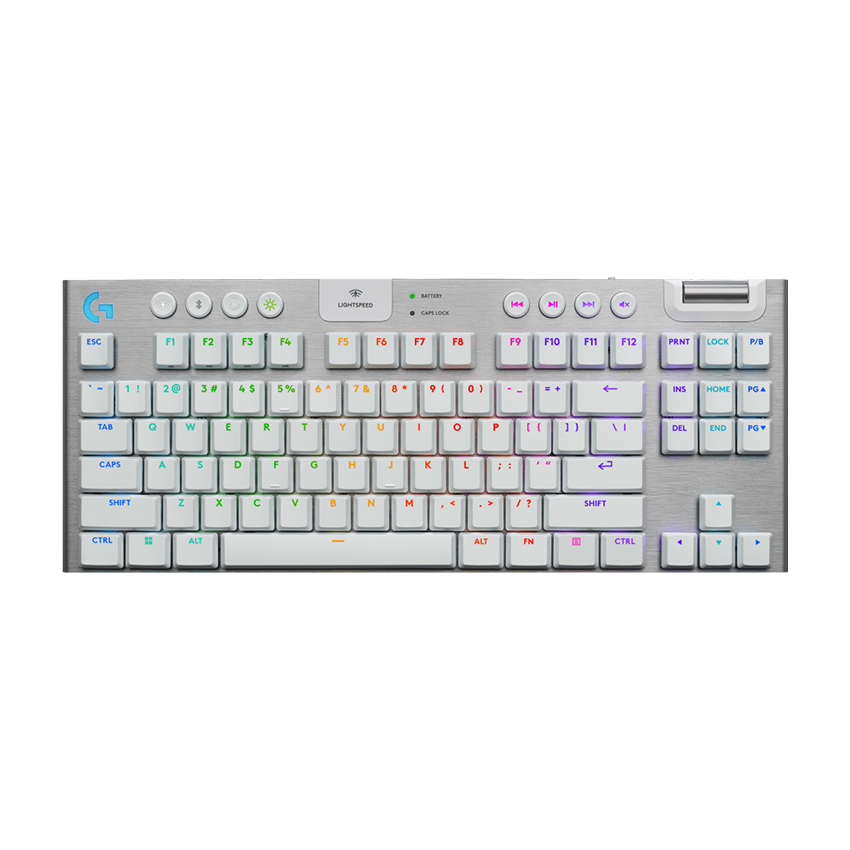 Bàn phím cơ LOGITECH G915 X TKL LIGHTSPEED WHITE TACTILE