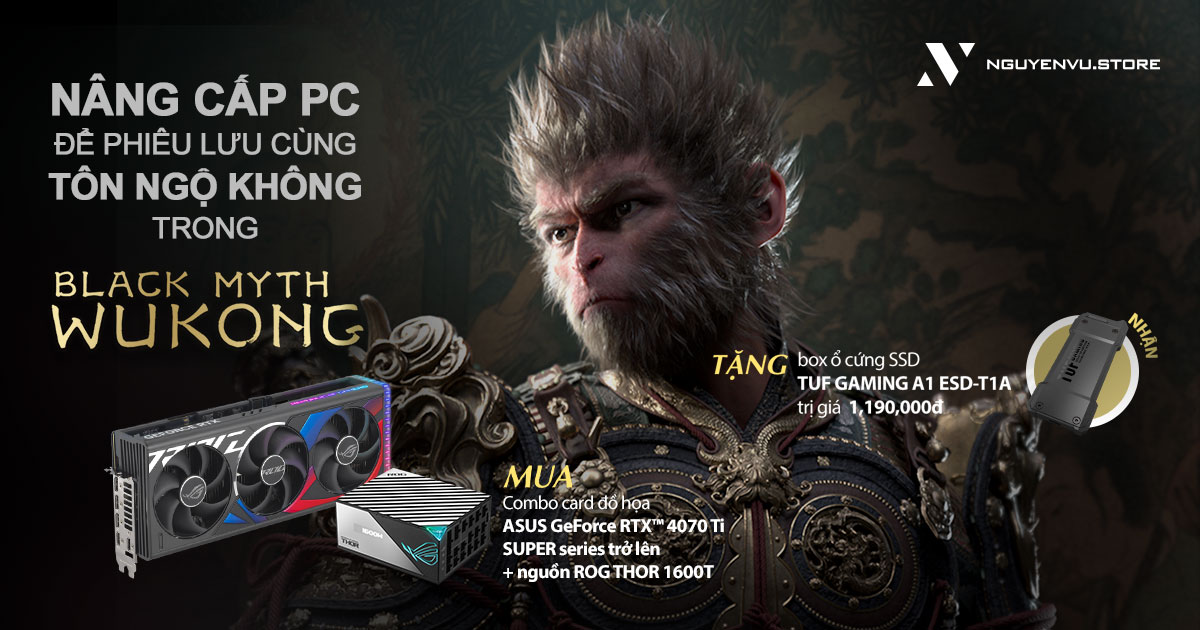 ASUS | Nâng cấp PC để phiêu lưu cùng Tôn Ngộ Không trong BLACK MYTH WUKONG