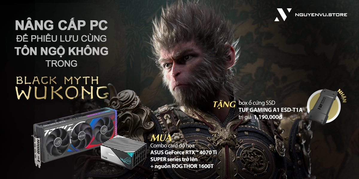 ASUS | Nâng cấp PC để phiêu lưu cùng Tôn Ngộ Không trong BLACK MYTH WUKONG