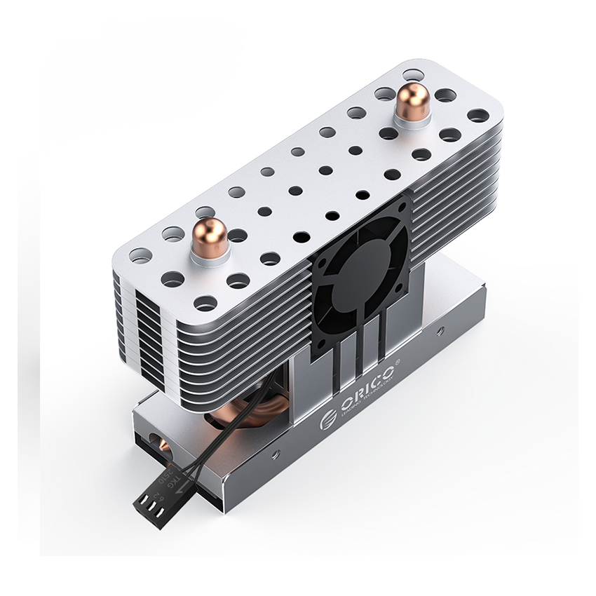 Tản nhiệt M.2 SSD ORICO M2HS8-FAN-SV ( Bạc )