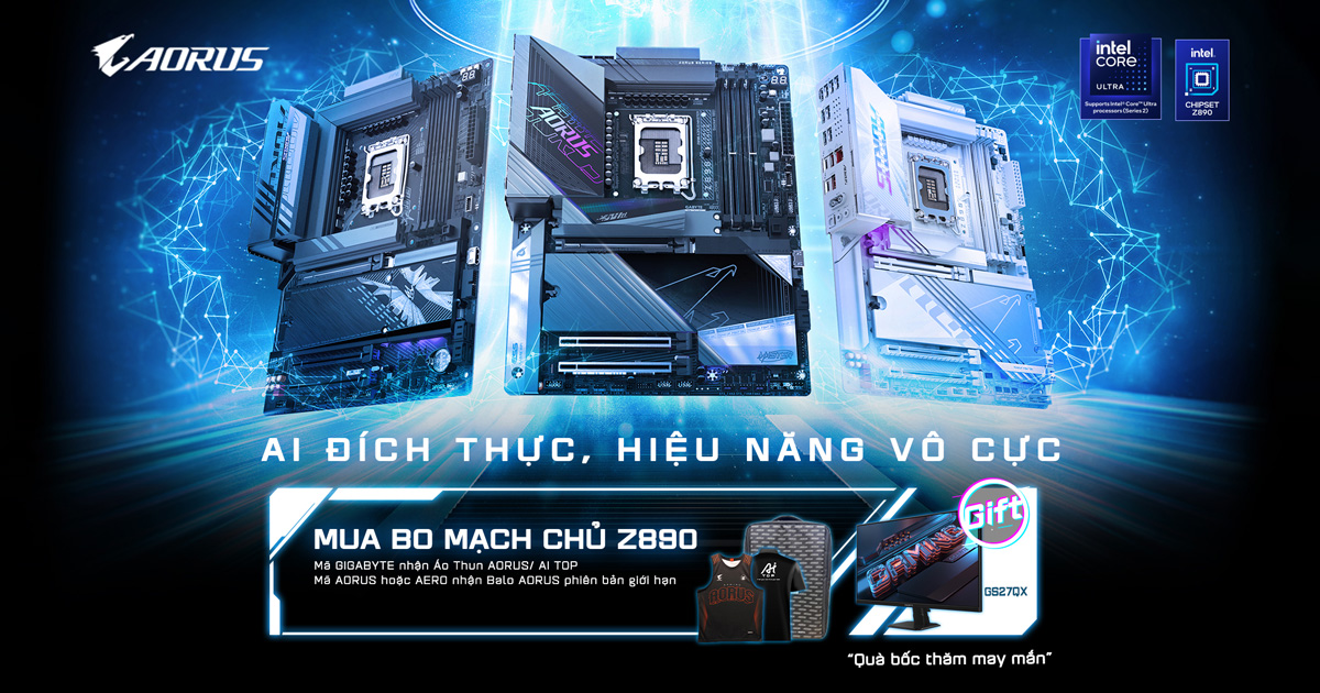 GIGABYTE Z890: AI đích thực - Hiệu năng vô cực | Nguyễn Vũ Store