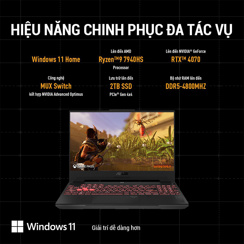 Laptop ASUS TUF Gaming A15 FA507NUR-LP101W