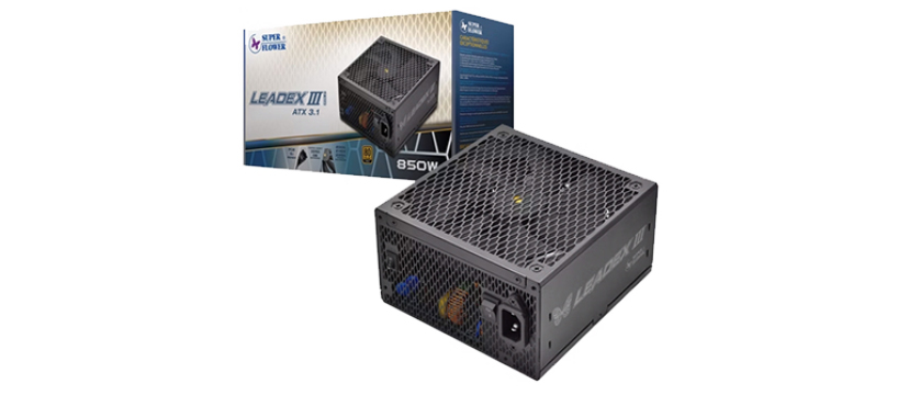 Super Flower Leadex III Gold 850W ATX 3.1 Black 80 Plus Gold SF-850F14GE-GL