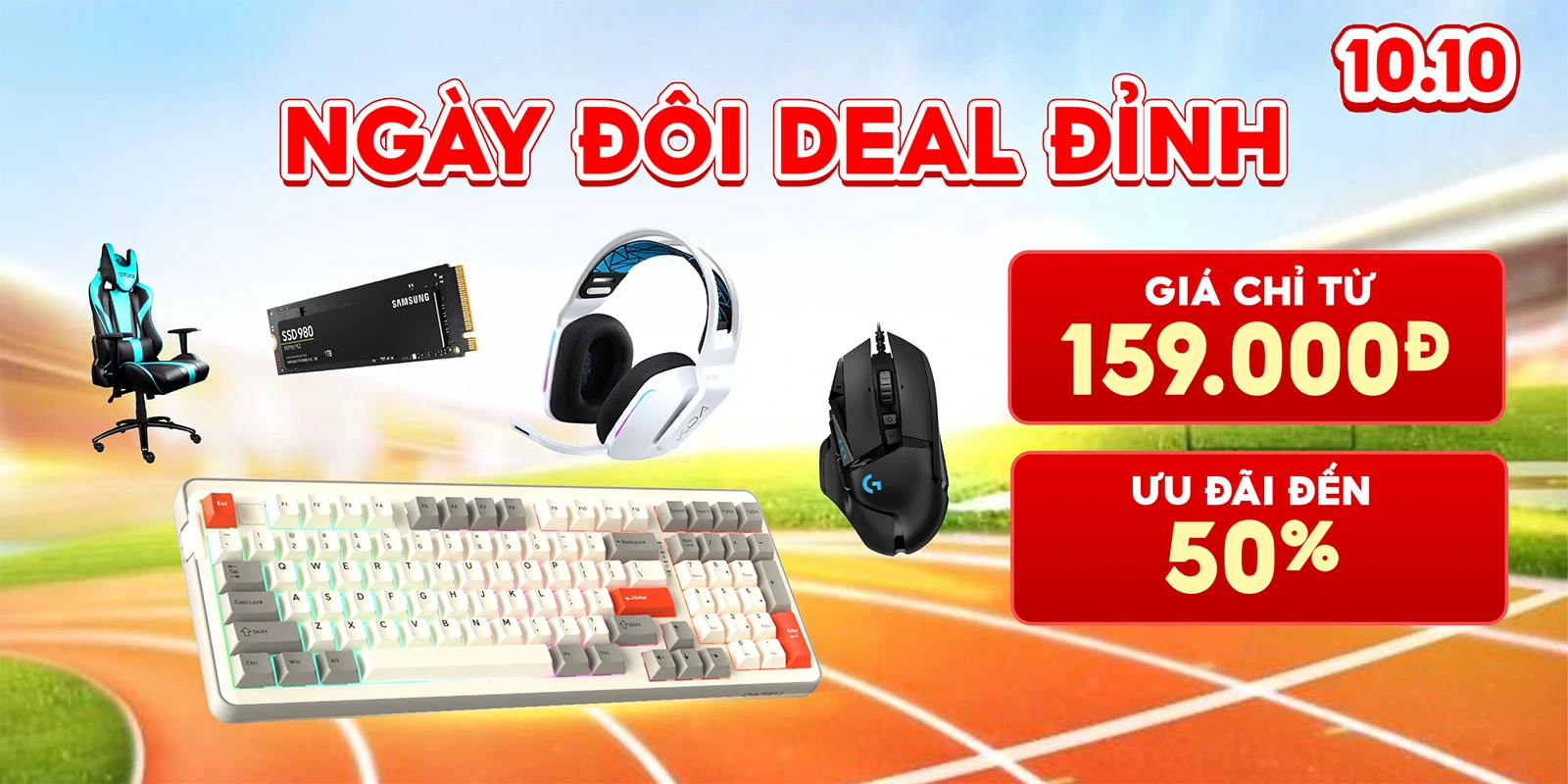 DEAL ĐỈNH 10.10: Gaming Gear, Linh Kiện PC giảm đến 50% | Nguyễn Vũ Store