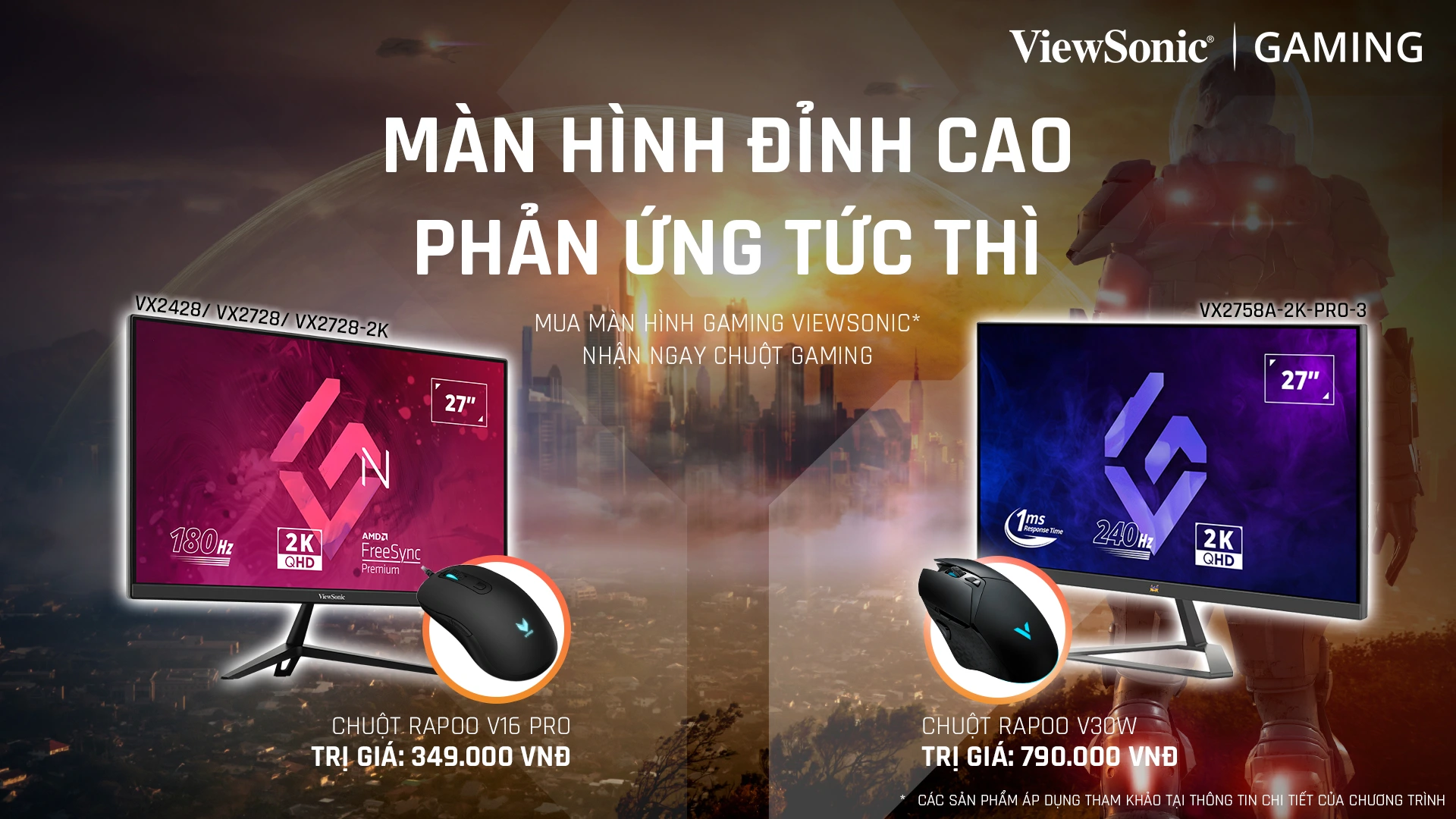 Mua màn hình ViewSonic tặng chuột | Nguyễn Vũ Store