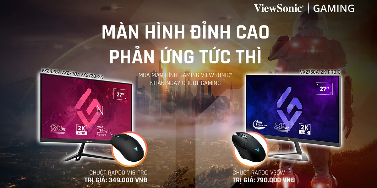 Mua màn hình ViewSonic tặng chuột | Nguyễn Vũ Store