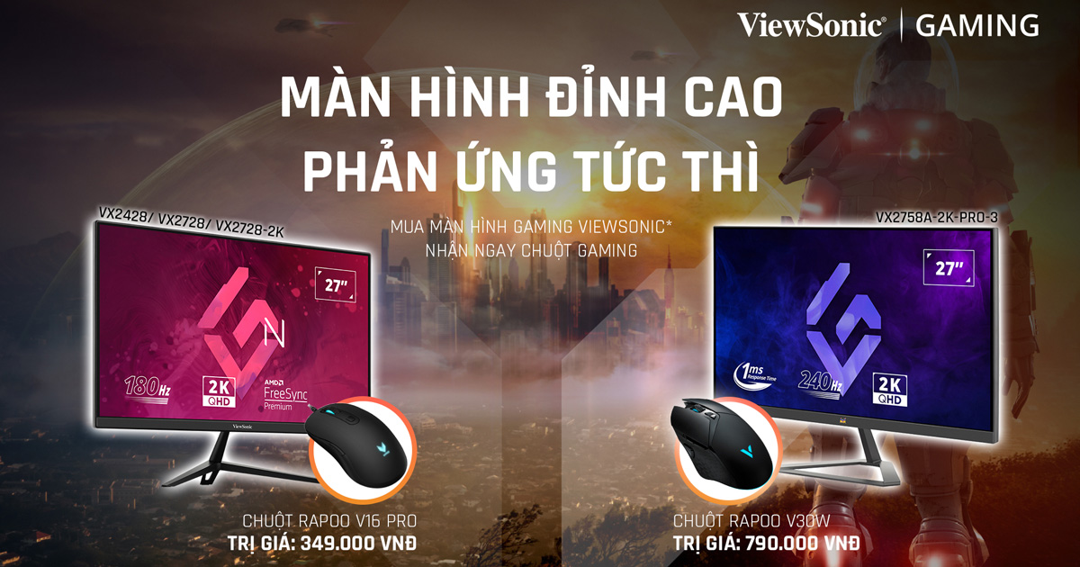 Mua màn hình ViewSonic tặng chuột | Nguyễn Vũ Store